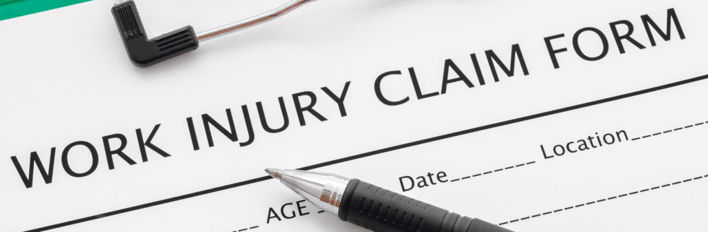 Injury claim form